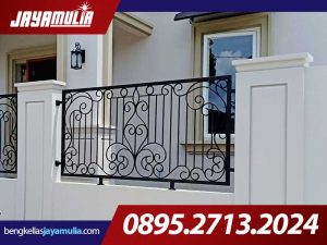pagar besi minimalis kombinasi